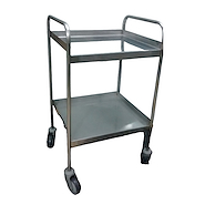 Carro curaciones acero inox c/ruedas 10 cm 60x44x80h cm 2 planos VRH