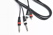 SHIMURA CABLES AUC2036-1,8 1,8 MTS 2 RCA MACHO-2 PLUG MONO 6.35