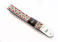 TIJUANA JAC C-02/ Cinta jacquard vitreaux rojo y blanco