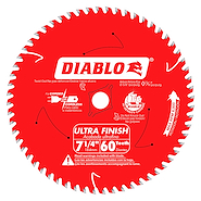 Hoja Sierra Circular Diablo 184mm 60d Madera Ultra Finish D0760 DIABLO