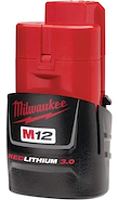 Bateria 12v 3,0ah Red Lithium M12 Compacta 4811-2430 MILWAUKEE