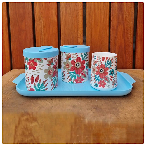 BANDEJA MEDIANA + SET MATERO COMPLETO ESTAMPADO