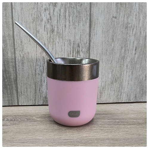 MATE CON ARO CROMADO EN CAJA
