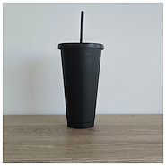 VASO CON SORBETE 750 NEGRO
