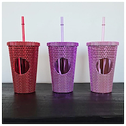 VASO IMPORTADO PICOS 450 ML BRILLO