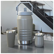 TERMO TERERE ACERO 1.9 LT+ 1 MATE + 1 VASO