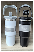 VASO TERMICO  FLIP STRAW 480 ML ACERO