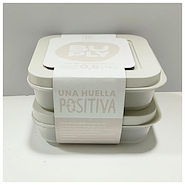 CONTENEDOR  BAJO X2 600ML C/U