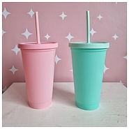 VASO ECO CON SORBETE LISO 500 CC PASTELES