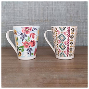 TAZA PLASTICA ESTAMPADA CONICA