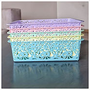 CANASTO RECTANGULAR CALADO CHICO