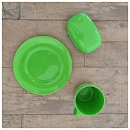 SET  DE PLATO + TAZA+ JABONERA