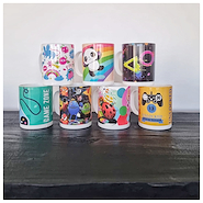 TAZA PLASTICA ESTAMPADA INFANTIL