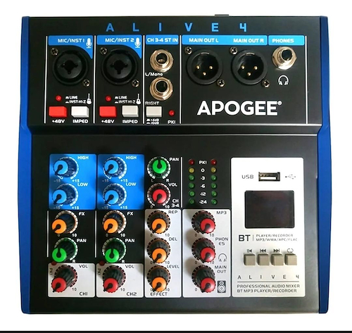 APOGEE Alive 4 Consola 2 canales Mono (MIC / LINE) + 1 canal estéreo - $ 122.099