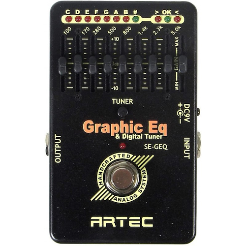 ARTEC SE-GEQ Pedal Ecualizador gráfico y afinador cromático Guitarra - $ 87.684