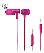 AUDIO-TECHNICA ATH-CLR100ISPK Auricular Urbano	 Tipo In-Ear, Incluye micrófono. Color rosa