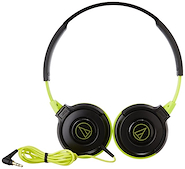 AUDIO-TECHNICA ATH-S100GR <br/>Auricular Urbano Cerrado tipo Over Ear. Color negro y verde