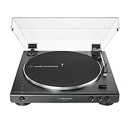 AUDIO-TECHNICA AT-LP60X-BK Bandeja Giradisco color Negra, Accionamiento por Correa.