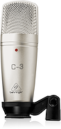 BEHRINGER C3 <br/>Micrófono Condenser Diafragma Doble, Cardioide/Omni/Fig.8