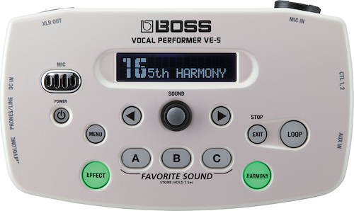 BOSS VE5WH Pedal De Efect. P/Voces C/Looper - Blanco - $ 526.012