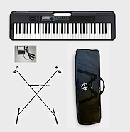 CASIO CT-S300 PACK Teclado 5 octavas + Fuente + Soporte + Funda acolchada