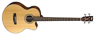 CORT SJB5F-NS Bajo Electroacústico Tapa sólida Abeto - Natural Satin