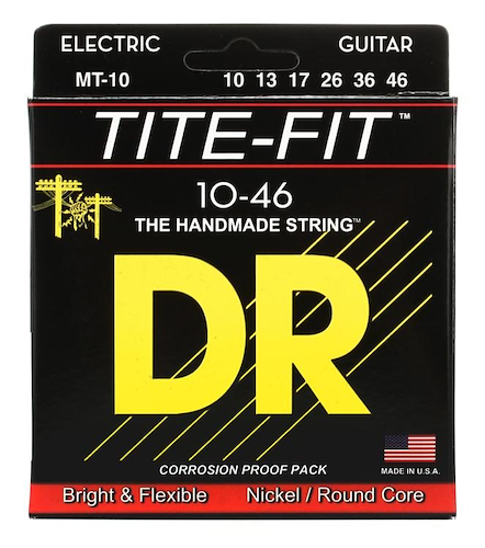DR DR13EL Encordado Electrica TITE-FIT, MT-10, nickel 010-046 - $ 15.332