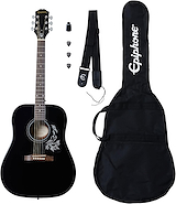 EPIPHONE PPAG-EASTAREBCH1 Guitarra Acústica PLAYER PACK Ebony