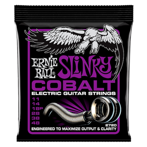 ERNIE BALL P02720 Encordado Guitarra Eléctrica SLINKY COBALT 11-48 - $ 25.509