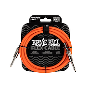 ERNIE BALL P06416 Cable Instrumento FLEXIBLE PVC 3M PLUG R-R NARANJA - $ 33.578