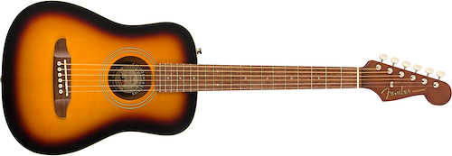FENDER REDONDO MINI W/B Guitarra Acústica Redondo Mini, con funda. Color Sunburst - $ 275.000
