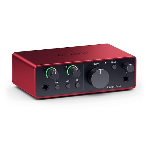 FOCUSRITE Scarlett Solo (4ta Generación) Interfaz de audio con calidad de estudio galardonado - $ 308.778