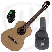 FONSECA 50 PACK <br/>Guitarra clásica Estudio con funda y afinador en Oferta