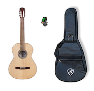 FONSECA 31 PACK Guitarra clásica Estudio con funda y afinador en Oferta