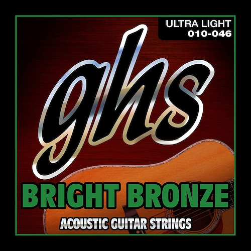 GHS Bb10u Encordados Para Guitarra Acustica Bright Bronze 10-46 - $ 17.478