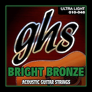 GHS Bb10u Encordados Para Guitarra Acustica Bright Bronze 10-46