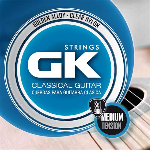 GK 010960 Encordado Guitarra Clásica Azul - Doradas - $ 4.937