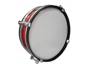 HMG 1610 <br/>Redoblante chato, de 10", para niño, reforzado, pintado