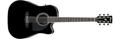 IBANEZ PF15ECEBK Guitarra Electro Acústica - $ 620.694