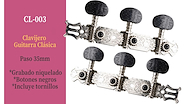 KELVIN PARTS CL-003 Clavijas 35mm en bolsa con tornillos Color Niquel / Negro