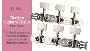 KELVIN PARTS CL-004 Clavijas 35mm en bolsa con tornillos Color Niquel / Blanco