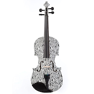 KINGLOS Hb-1305 Black-White Series 4/4 <br/>Violin Acustico
