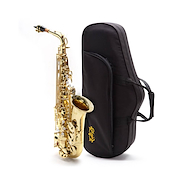 KNIGHT JBAS-200 <br/>Saxo Alto, Eb, Llave De F#, Yellow Brass, Laqueado, C/ Estuc