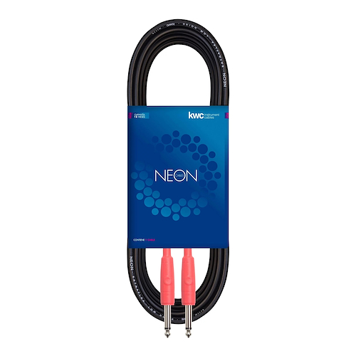 KWC 104 NEON Cable 6 mm plug 1/4 - plug 1/4 standard c/termo. x 6 mts. - $ 19.516