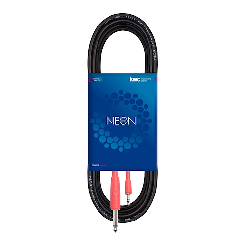KWC 138 NEON Cable Plug Mono 6,5/Mini Plug Stereo 3.5  x 3 mts. - $ 14.030