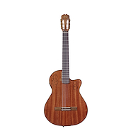 LA ALPUJARRA LAUANINK <br/>GUITARRA SIN BOCA TAPA CAOBA CON CORTE Y ECUALIZADOR FISHMAN