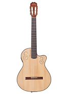 LA ALPUJARRA 300KEC GUITARRAS SIN BOCA CON CORTE Y ECUALIZADOR ARTEC - $ 734.029