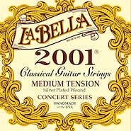 LA BELLA 2001ME Encordado Guitarra Clásica Medium Tensión