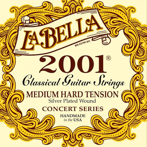 LA BELLA 2001MH Encordado Guitarra Clásica Medium Hard Tensión - $ 17.301