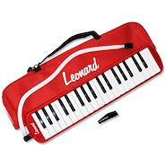 LEONARD M37ARD Melodica Piano 37 Notas con Funda- Color Rojo - $ 33.301